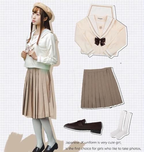 『几分复古』校园风JK制服日常穿搭，甜美清纯又减龄，让你重回美好的少女时代