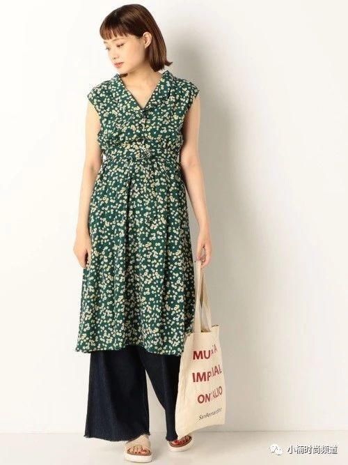 2018年夏天复古开襟洋装太可爱！日本当季流行洋装穿搭