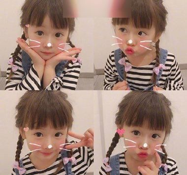 齐刘海萌萝莉发型，小学女孩中长发扎发！