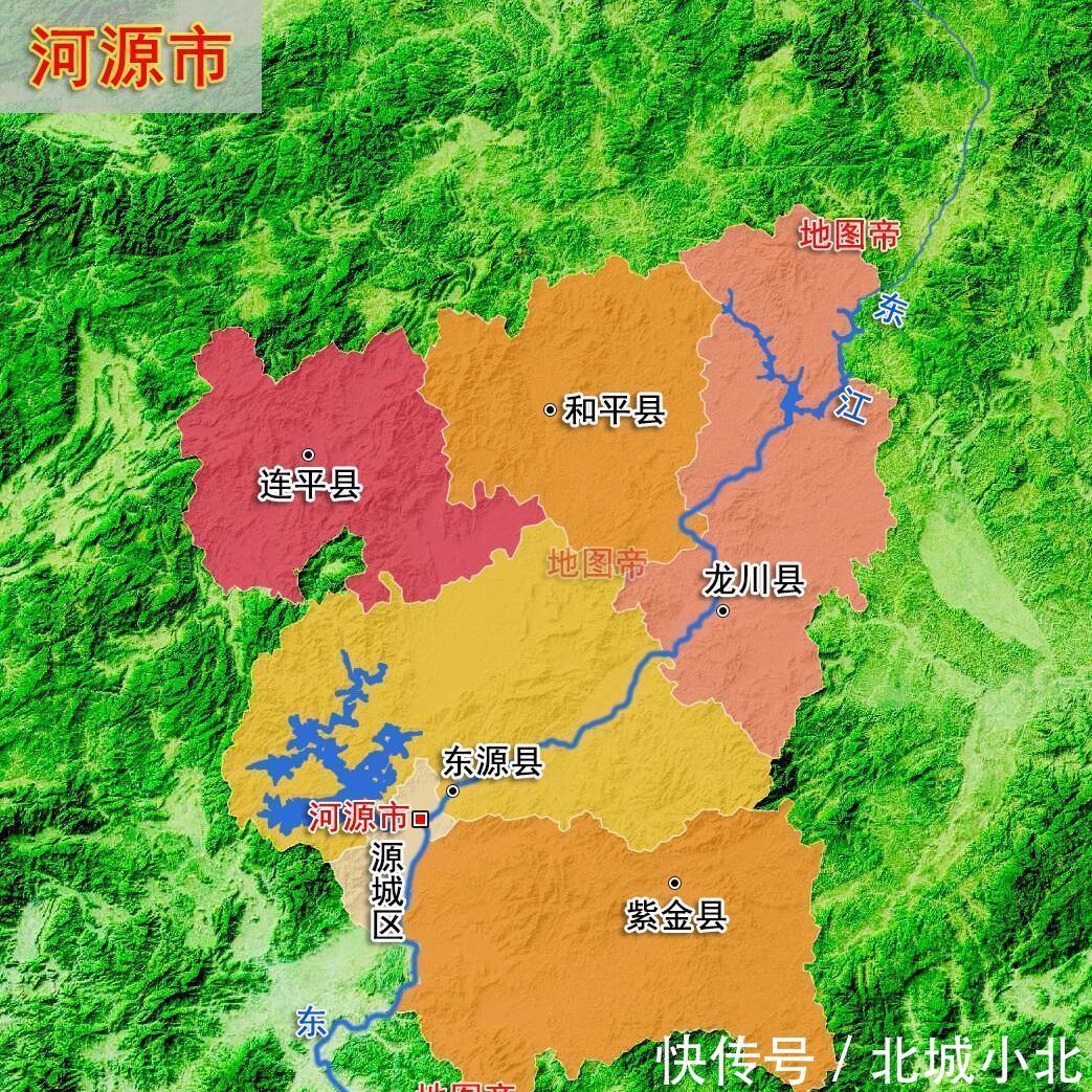  #地形图#22张地形图，快速了解广东省各地级市