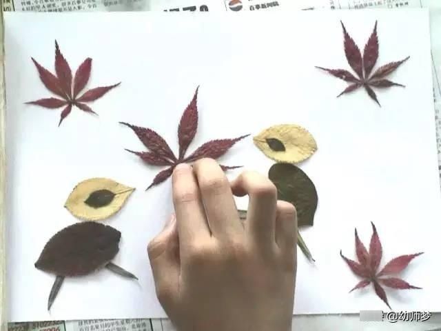 手工 | 留住秋天的树叶画