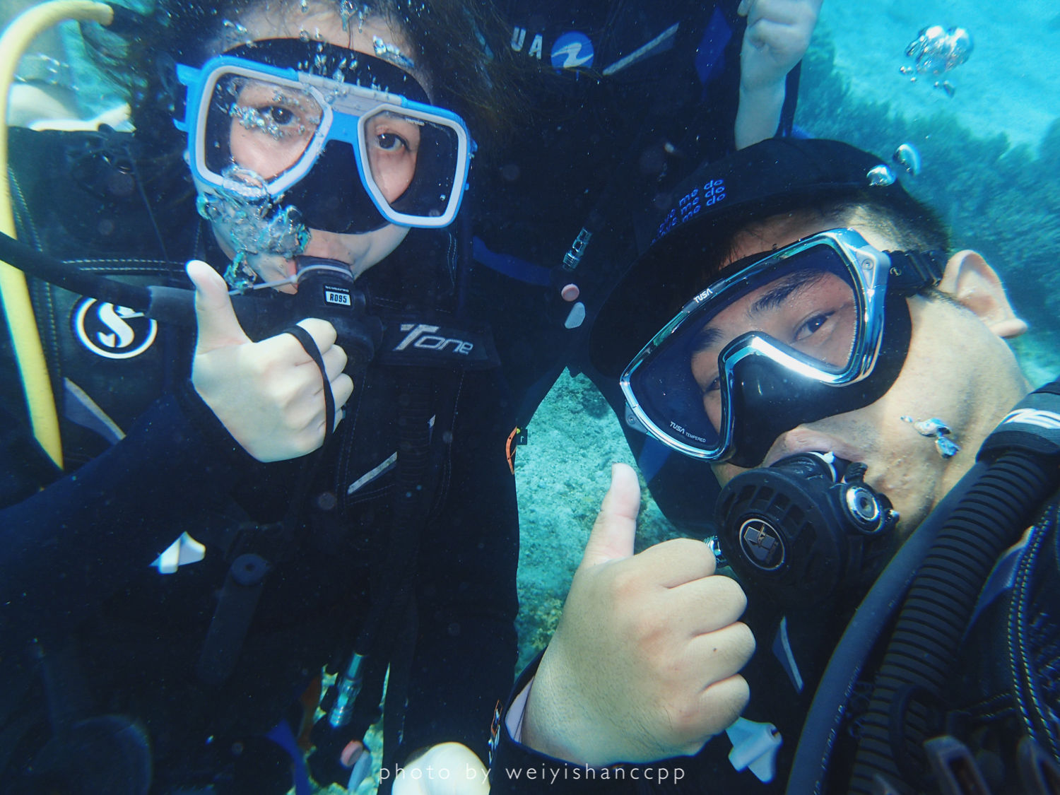 去薄荷岛学自由潜，那是潜入深海的快落呀！