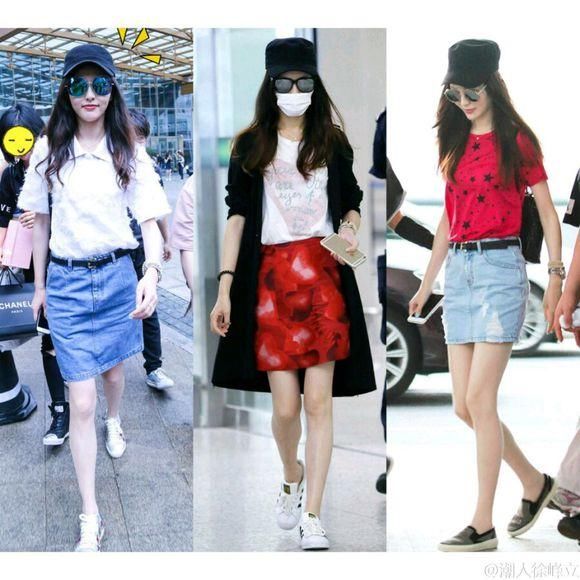 当女星穿平底鞋时大长腿还在吗?这差距不是一般大，网友:不一样