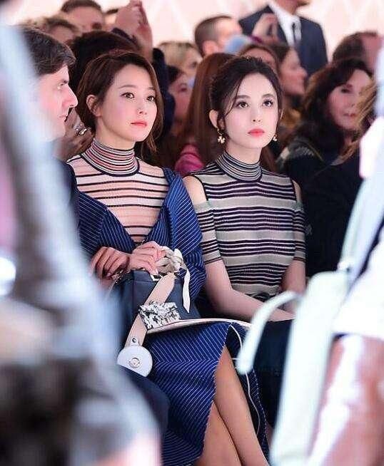 娜扎撞衫撞鞋韩国大美女金喜善，两人现场同框比美高低立见