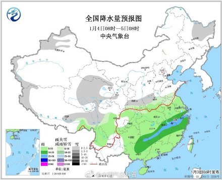 南方今夜雨雪又增多