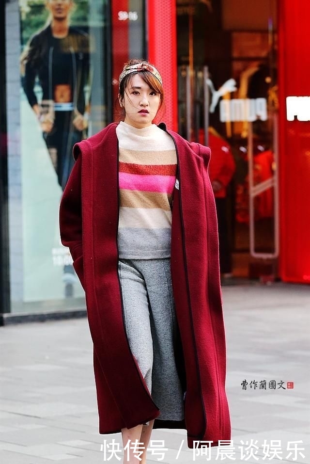  『气质』又肥又短的七分阔腿裤，美女却能穿出高挑颀长还有好气质