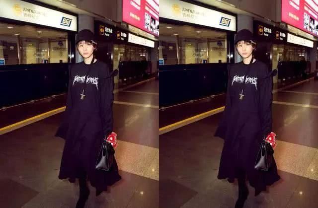 王子文包臀裙走机场,S型身材造型凹出来了,十足魅力!