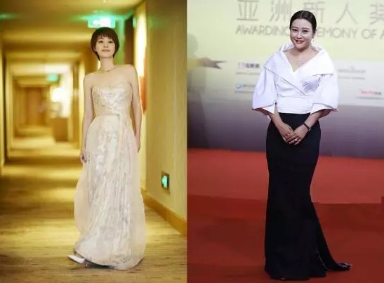 39岁郝蕾和41岁马伊琍出席电影节典礼，网友:臃肿与优雅的差别!