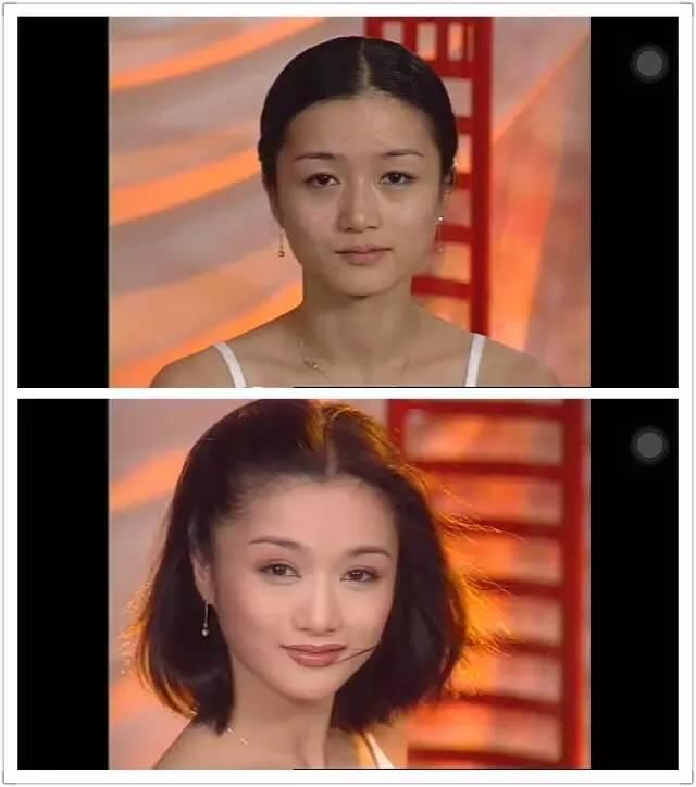 20年前化妆术，对比如今的化妆术，胸都能画，太厉害了！