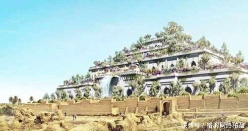 世界七大奇迹复原图空中花园美轮美奂,宙斯神像威严霸气