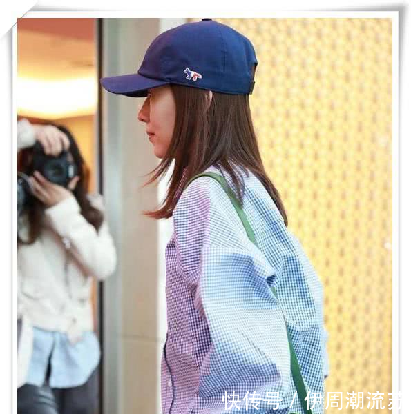 董洁这穿谁的衬衫80斤体重穿成了金刚芭比，网友丑出新高度！