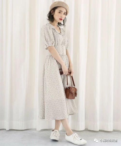2018年夏天复古开襟洋装太可爱！日本当季流行洋装穿搭
