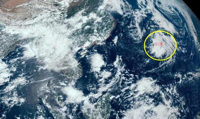 91W生成，美发布低压预警，6号台风或将来了，GFS预报可能达12级
