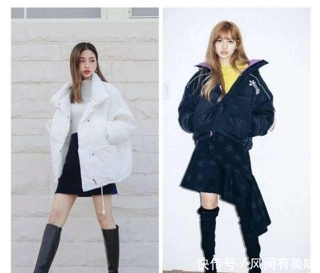 『显瘦』2020年最时髦好看的“王炸组合”,羽绒服+裙子,保暖显瘦又时尚