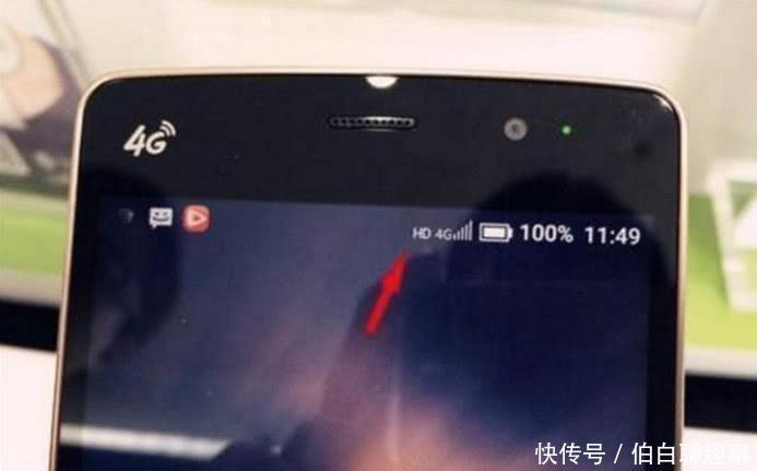 手机顶部显示的HD是什么意思电信客服小姐