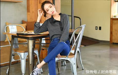 时髦又时尚的牛仔裤美女，增添女性魅力，让人一眼难忘