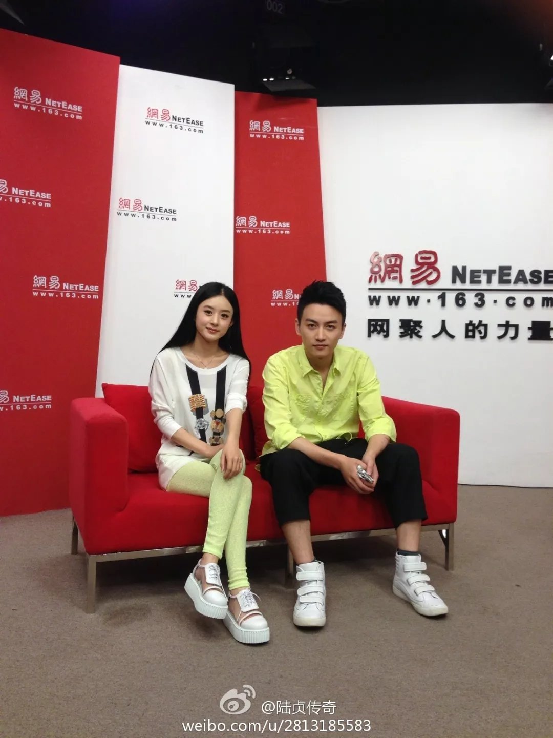 陈晓微博关注赵丽颖吗