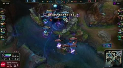  击败：LOL-LPL：小花生猪妹灵性反蹲打穿下路，LGD 2:0击败V5