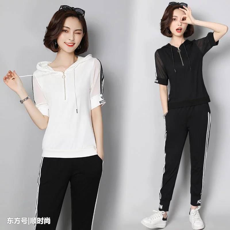 不懂打扮的女人才尴尬，夏天穿这运动套装，洋气百搭又气质迷人