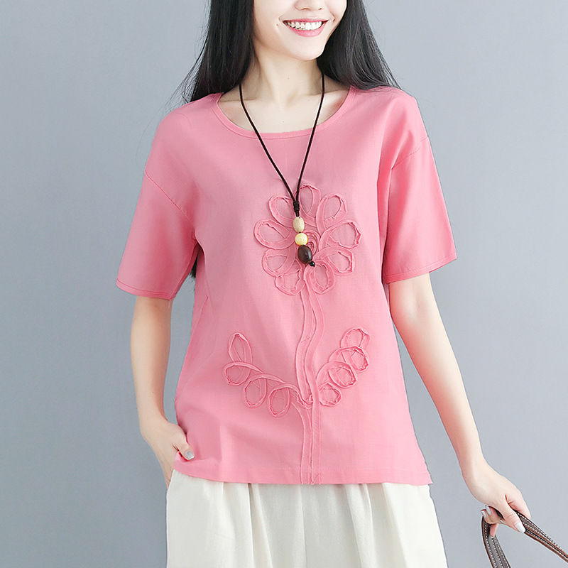 难怪十个女人九个夏天喜欢穿棉麻衫，上身年轻显白，舒服的不得了