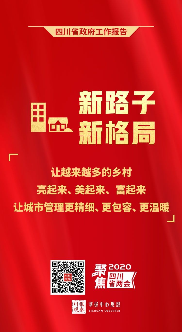  #报告#提气！2020四川省政府工作报告金句来了！