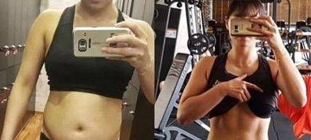 年轻女孩坚持健身3年，如今身材大变样