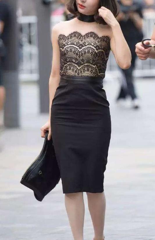 街拍: 7位高颜值的美女, 图3风姿绰约, 图6楚楚可人