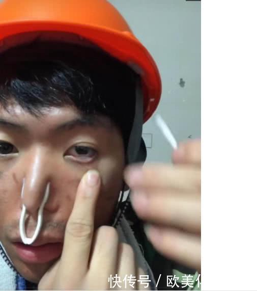 工地小伙自学化妆，化妆前后判若两人
