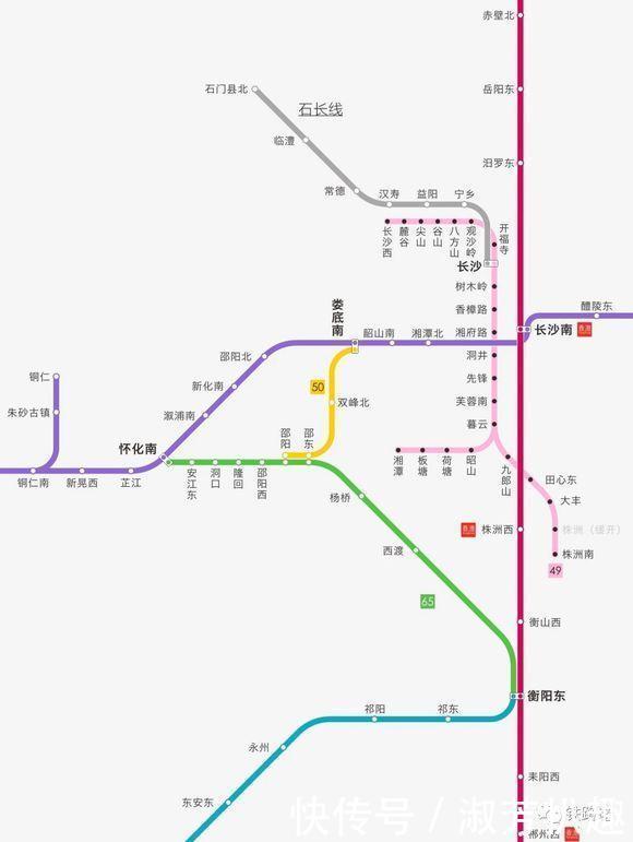  国铁■中国高铁线路图2019年1月版每条线路经过哪些城市都可以看