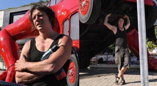 世界上最奇葩的公交车：可以做俯卧撑，全球仅此一辆！