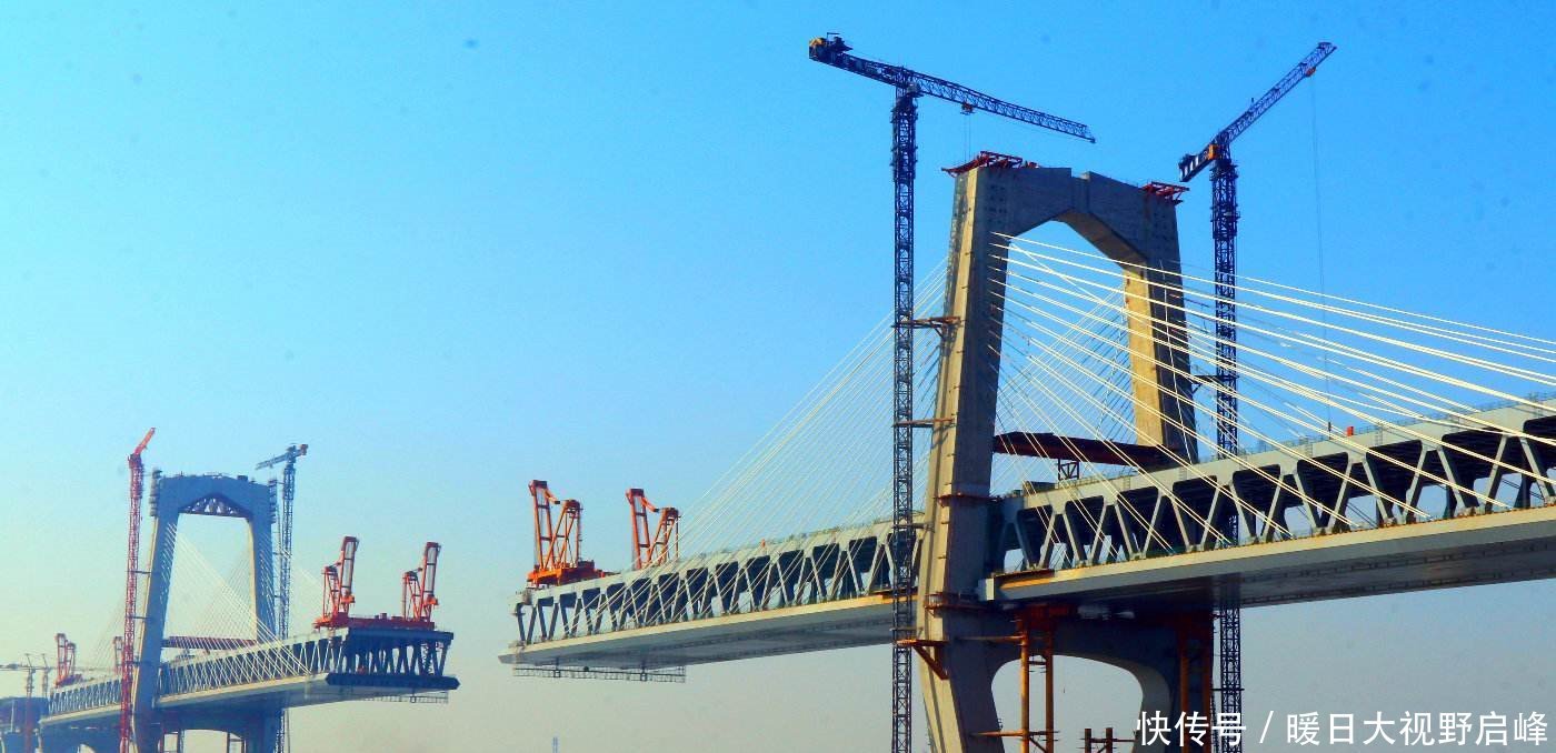 「世界纪录」安徽将迎一座长江大桥，双向8车道预计明年建成，这
