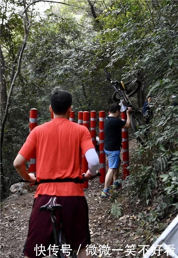 岳麓山“长出”拦路梅花桩，挡不住骑行爱好者