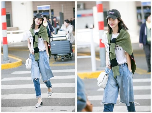 牛仔裤也有假两件？赵薇金晨让你分不清长短都不及谭维维的抢眼