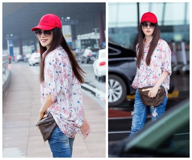 一身行头3万现身机场，伊能静硬是把50岁穿回了20岁，这钱真的值