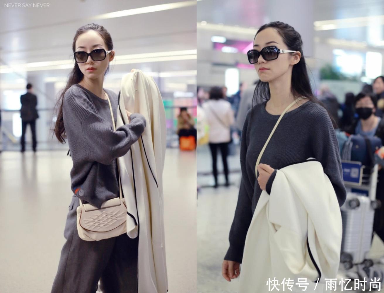 韩雪穿超短裤去机场, 暴露了一双惊艳美腿, 这哪像35岁的样子啊?