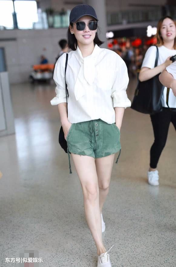 马思纯因为穿错了一条白裙，看起来胖了15斤，体重100+!