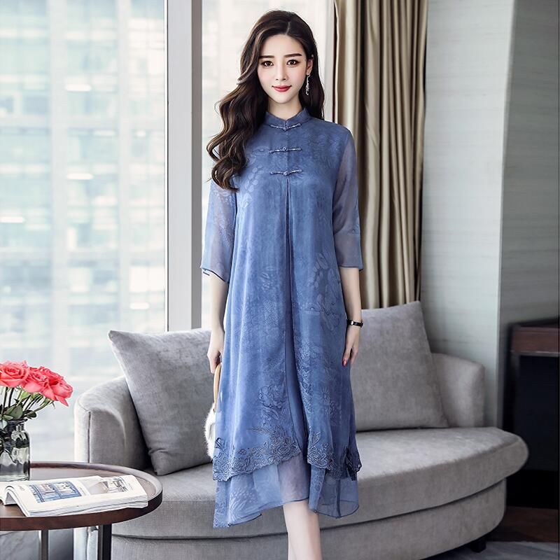 突然发现桑蚕丝裙，比真丝高贵，比欧式洋气，一辈子有一件就足够