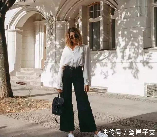  「气质」初夏穿衬衫+九分裤=巨气质巨显瘦！