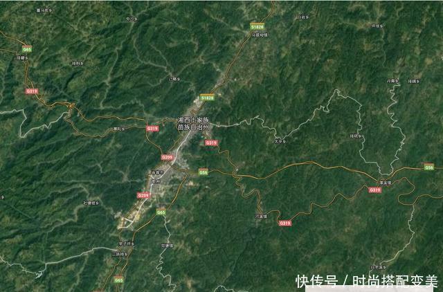 湖南各城市最新卫星地图：一看就知道湖南哪个城市的规模比较大？