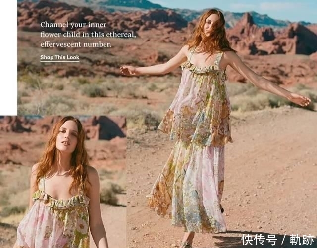 『花朵』2020开春 流行穿“开满花”的裙子,谁穿谁美!