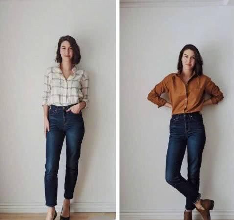  #面料#牛仔裤如何穿出帅气感？18套极简风穿搭示范，低调显品质！