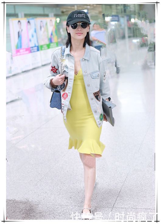 黄圣依这胯真宽！这包臀裙怎么塞进去，网友：不勒得慌吗？