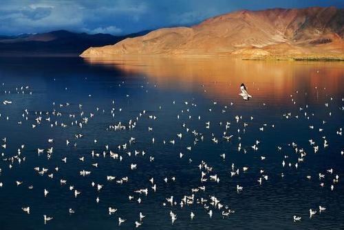 中国与印度一起管理的湖泊,一面仙境一面荒芜