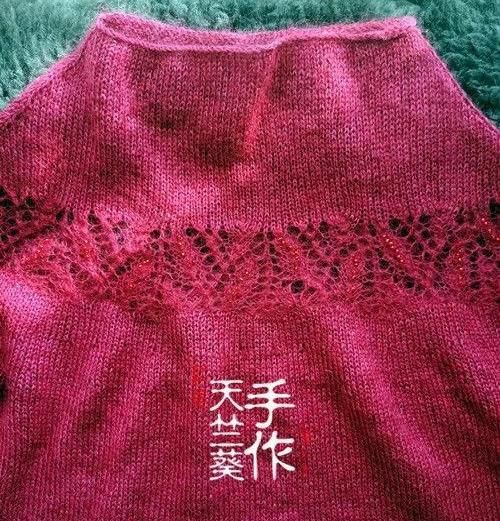  彼岸花：繁花似锦：朦胧美衣彼岸花！DIY手织毛衣，附图解教程！