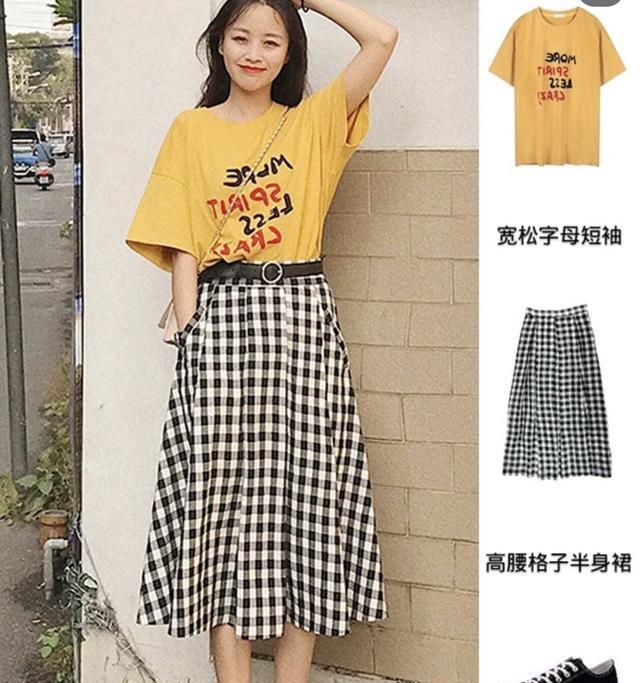  「半身裙」T恤+半身裙,优雅甜美、休闲时髦都能hold住