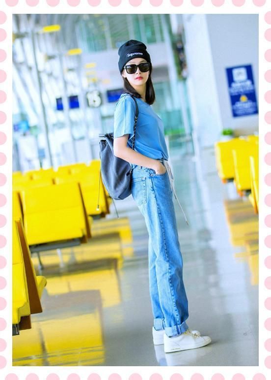 宋茜是168，张碧晨也是168，二人同穿长牛仔裤，差距竟如此尴尬？