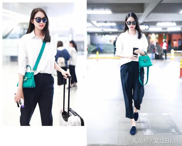 张梓琳惊艳时装周，大长腿穿平底鞋比别人还高，我八辈子都赶不上