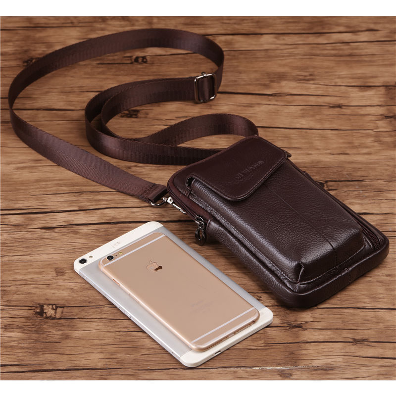 男人手机别放裤兜，太窝囊!可装手机，香烟，零钱的腰包，特方便