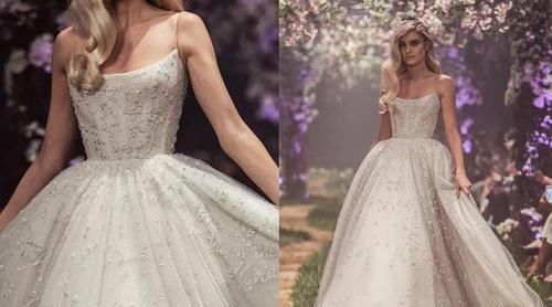  [婚纱]手工珠绣婚纱，把高贵的公主梦演绎的淋漓尽致！