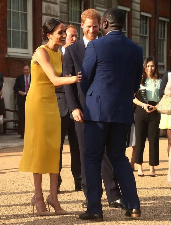 梅根身穿名牌连衣裙陪哈里出席活动，这一细节却暴露了她的缺点！
